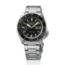 Seiko 5 Sport Automatic SKX Series Black Dial Silver Steel Strap Watch for Men - SRPK99K1